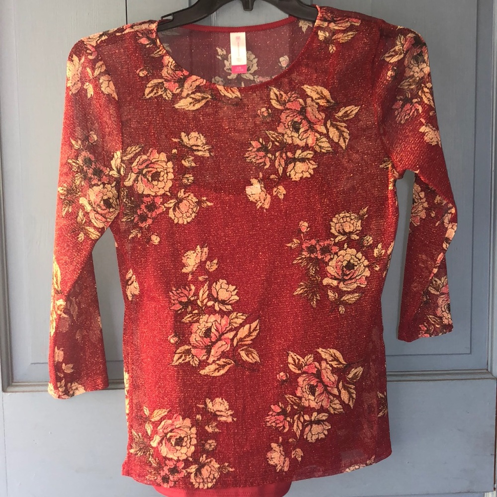 Burgundy shirt set